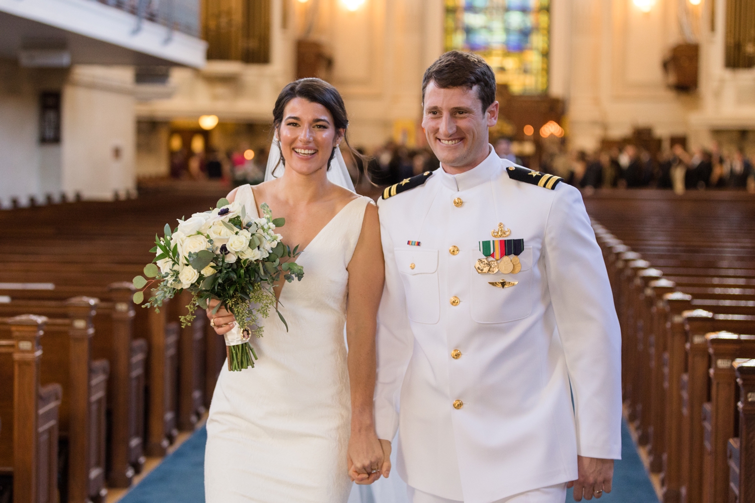 Annapolis Downtown USNA wedding ceremony