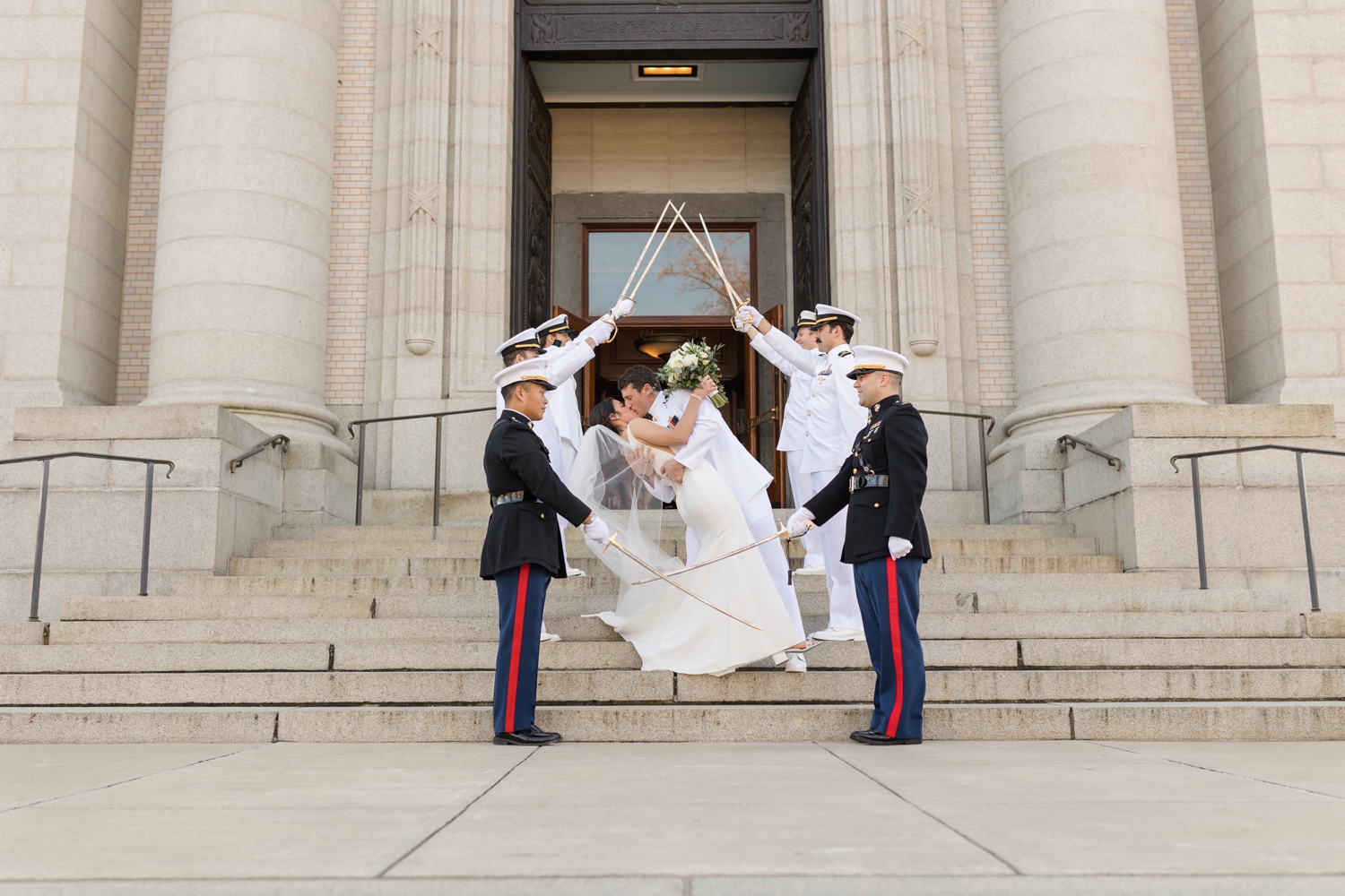 Annapolis Downtown USNA wedding ceremony