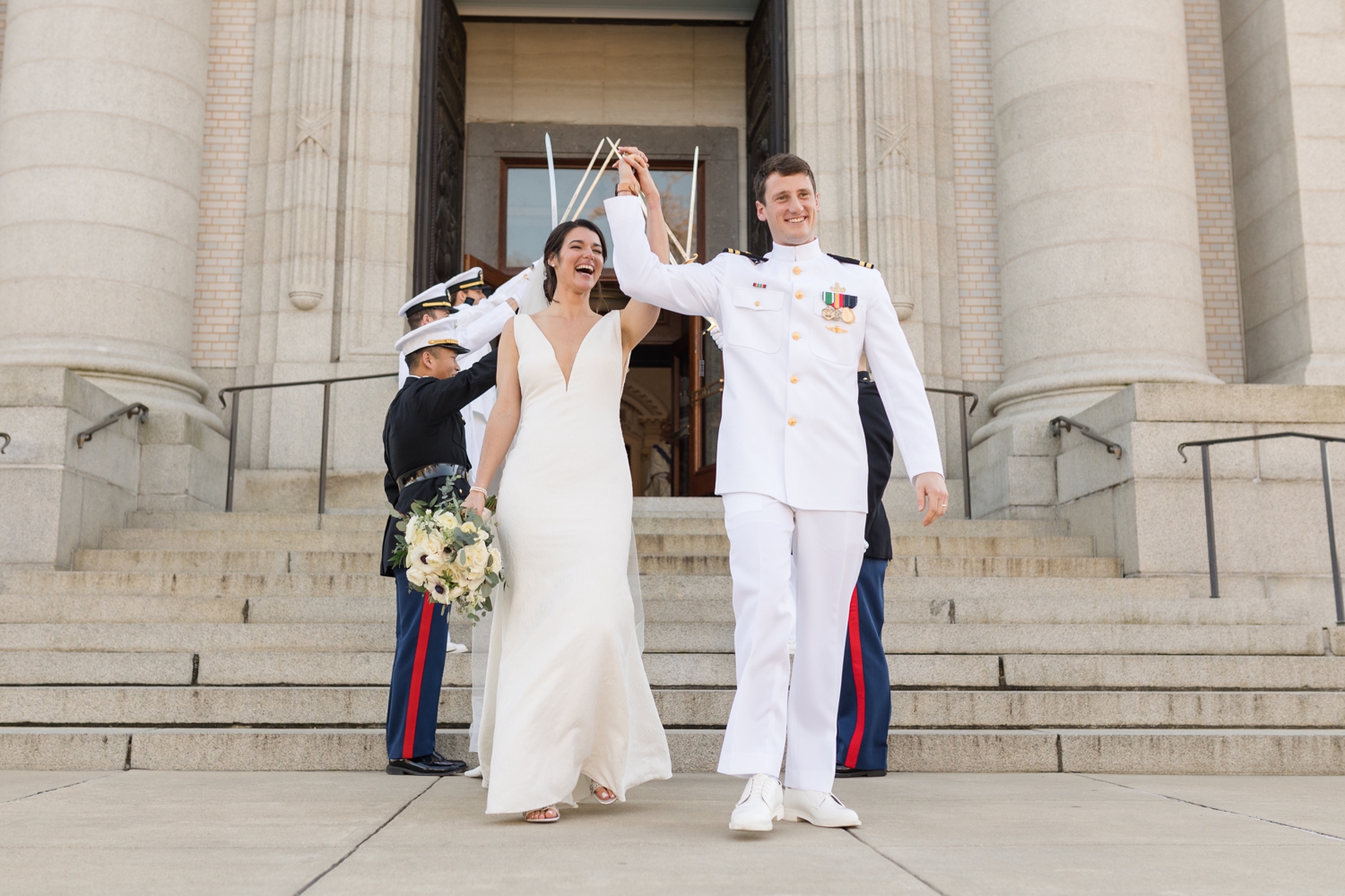 Annapolis Downtown USNA wedding ceremony