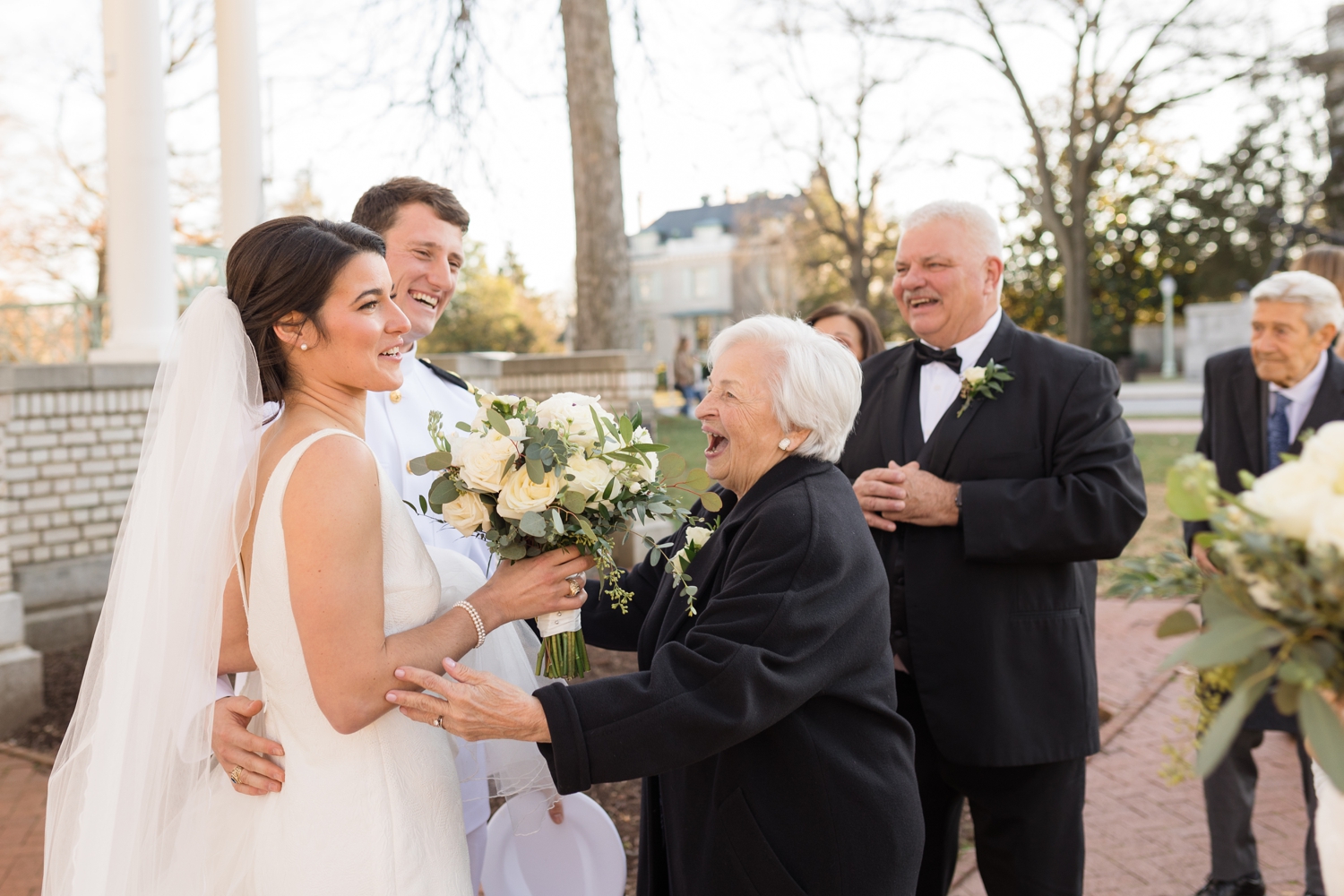 Annapolis Downtown USNA wedding ceremony