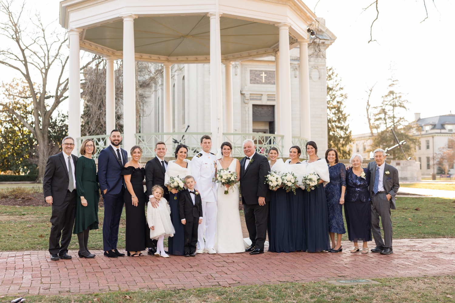 Annapolis Downtown USNA wedding ceremony