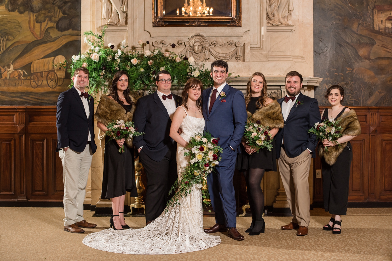 Belvedere Hotel Baltimore wedding party photos