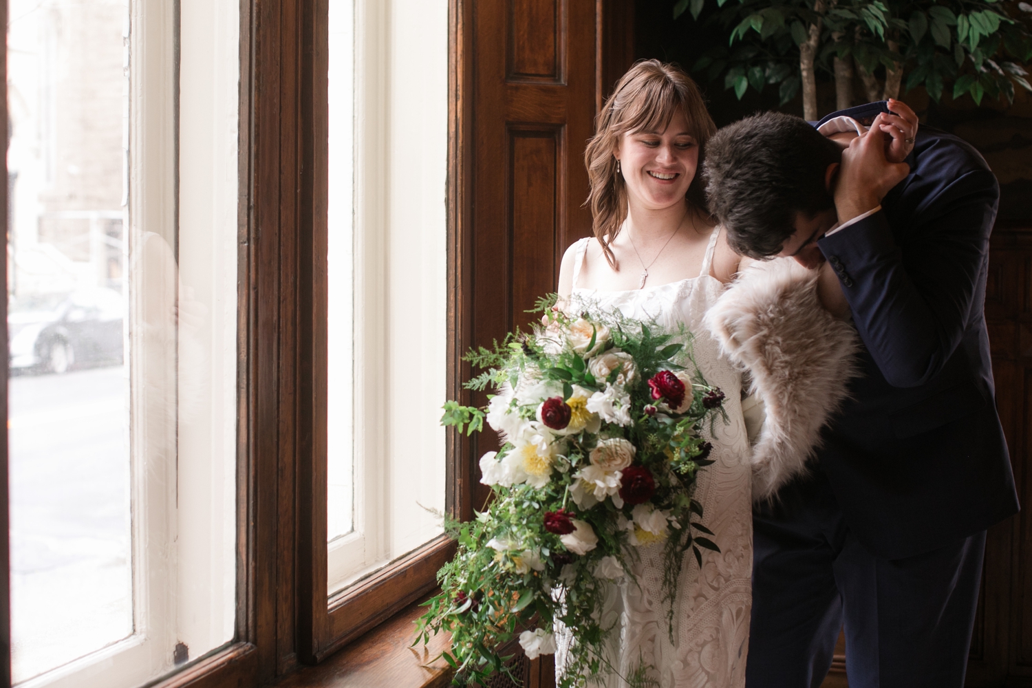 Belvedere Hotel Baltimore wedding couple photos in John Eager Howard Room