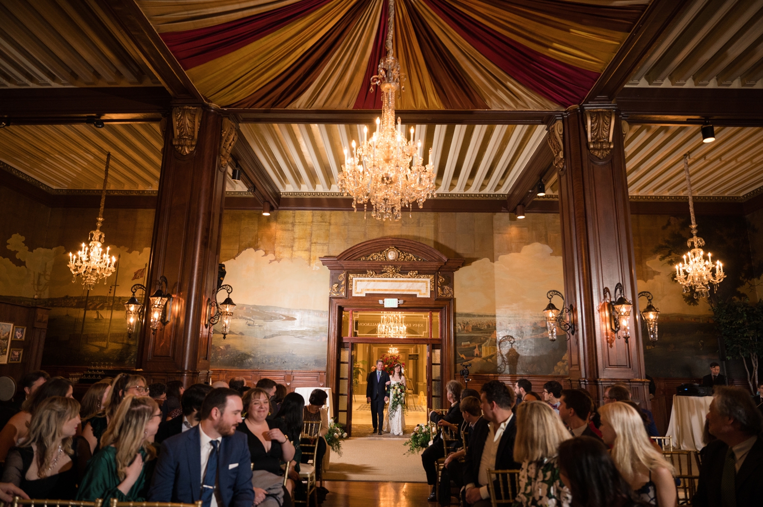 John Eager Howard Room Belvedere wedding ceremony  