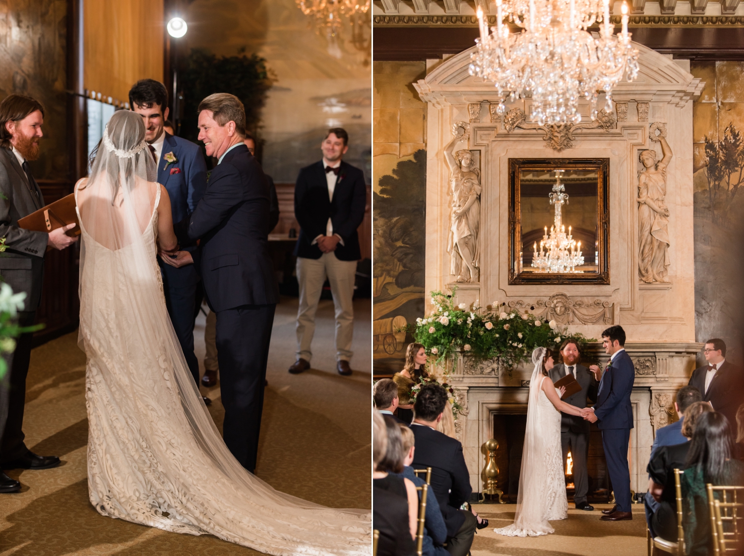 John Eager Howard Room Belvedere wedding ceremony  