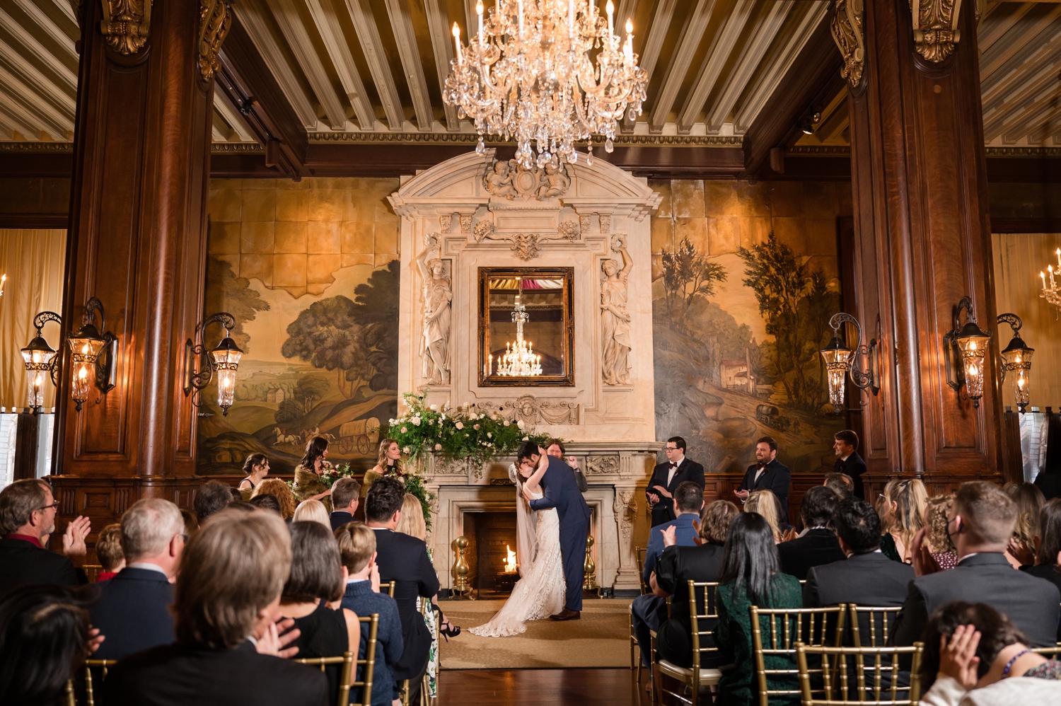 John Eager Howard Room Belvedere wedding ceremony  