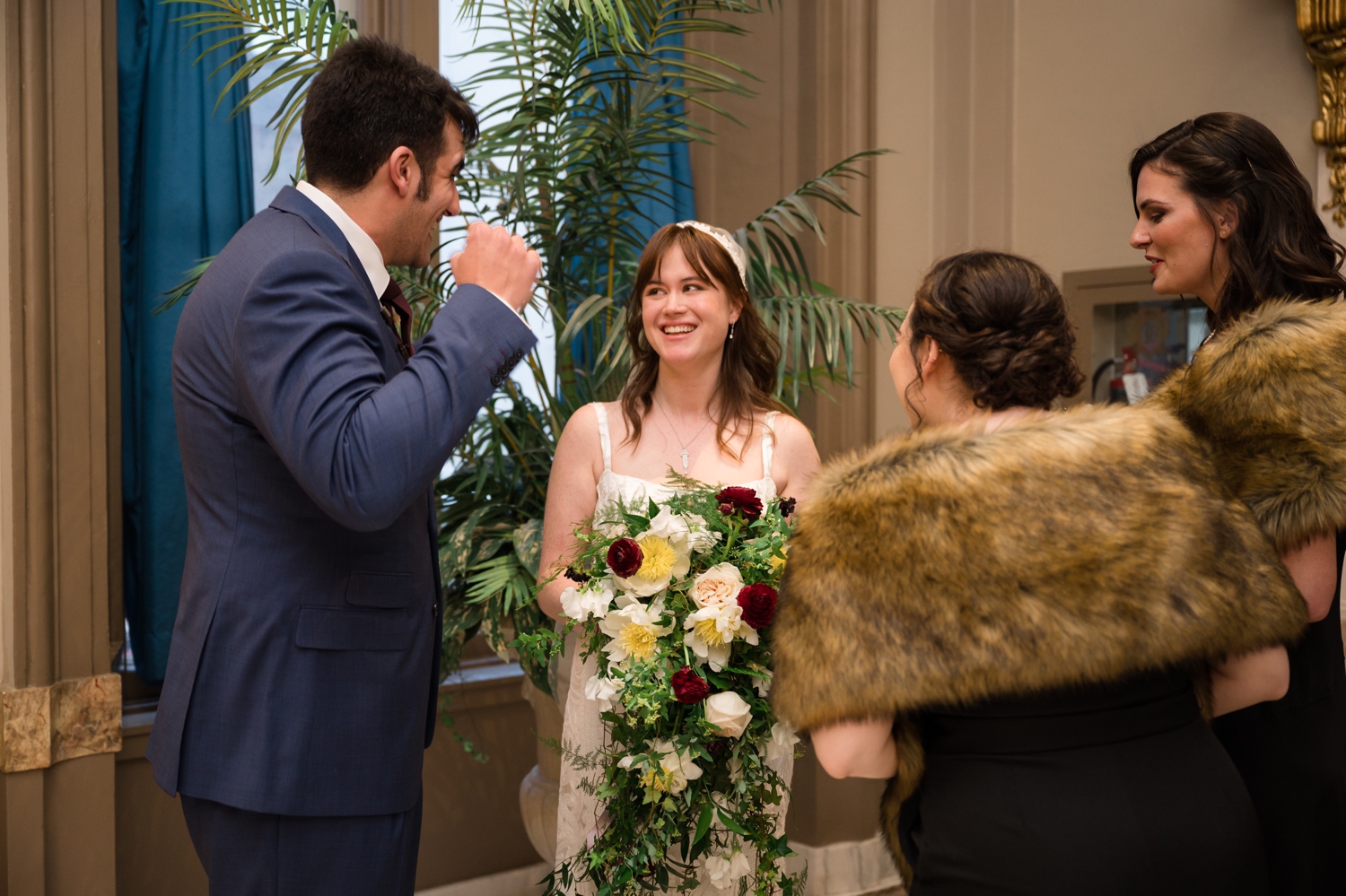 John Eager Howard Room Belvedere wedding ceremony  