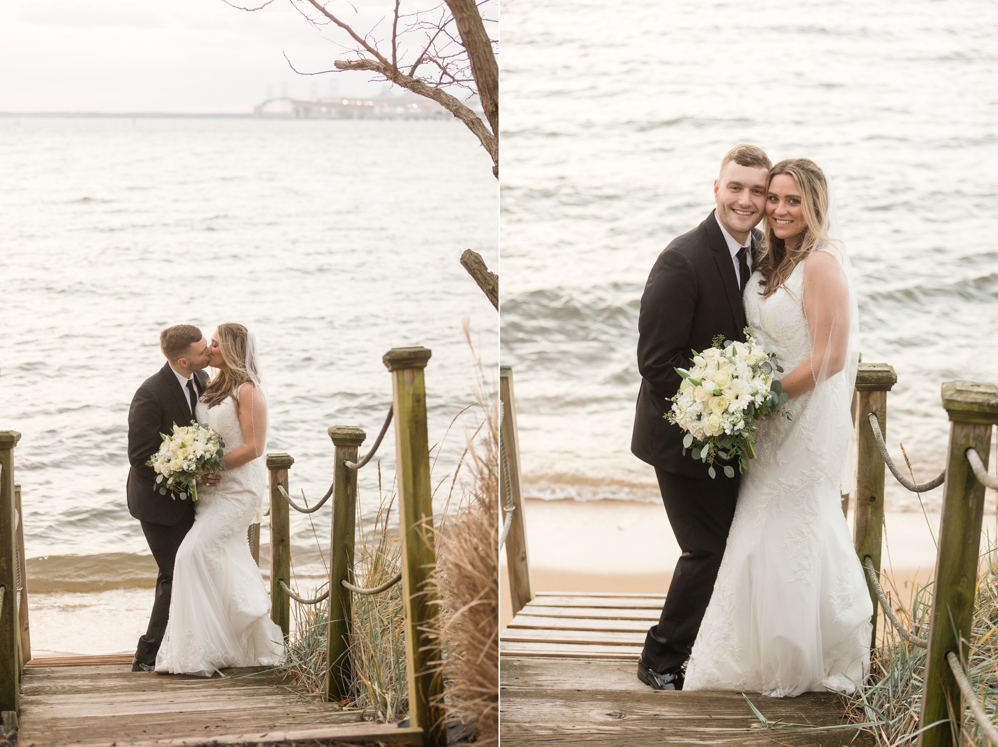 Chesapeake Bay Beach Club Winter Wedding