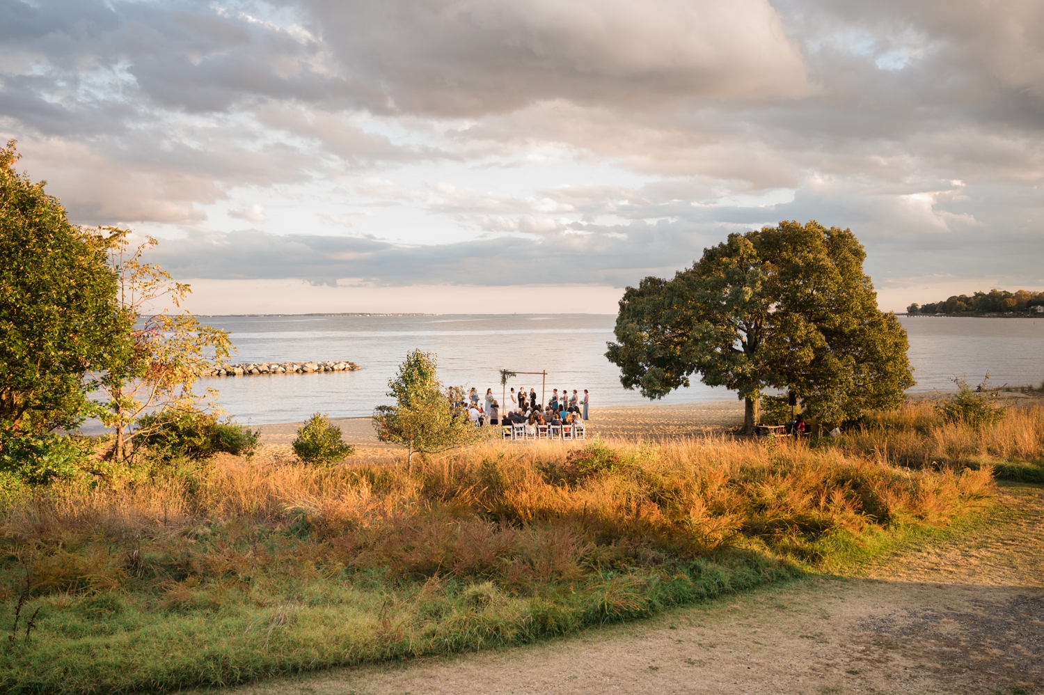 epic Chesapeake Bay Foundation wedding ceremony