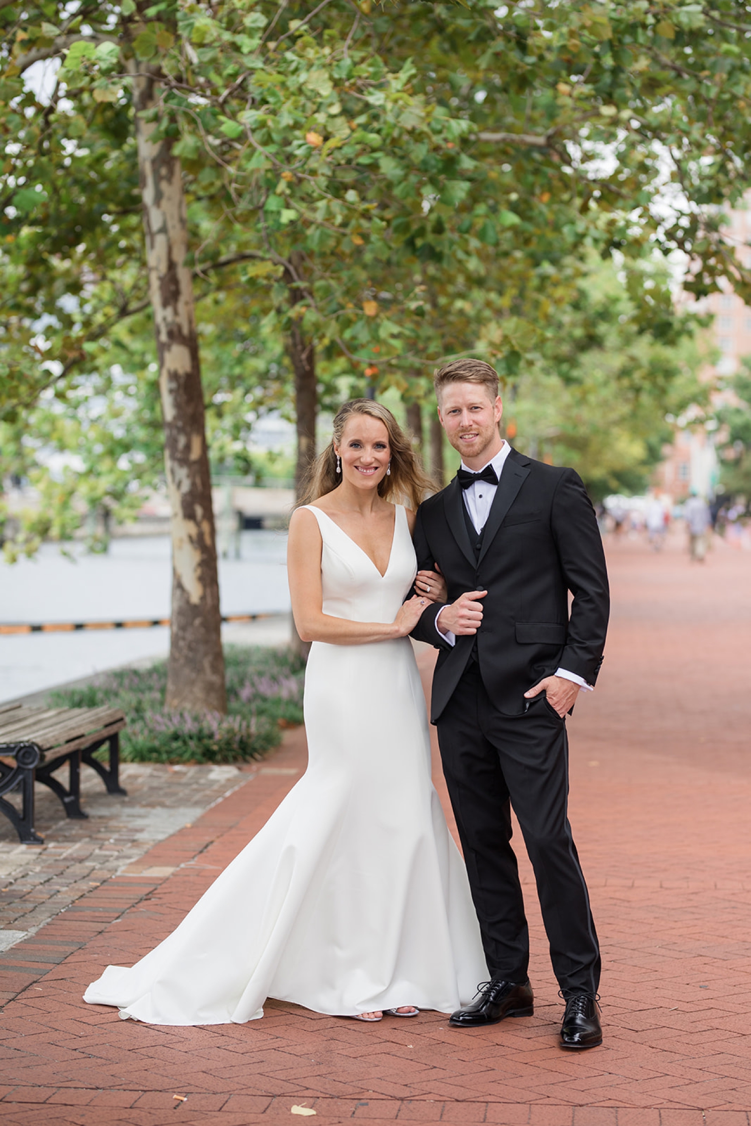 Baltimore harbor wedding photography