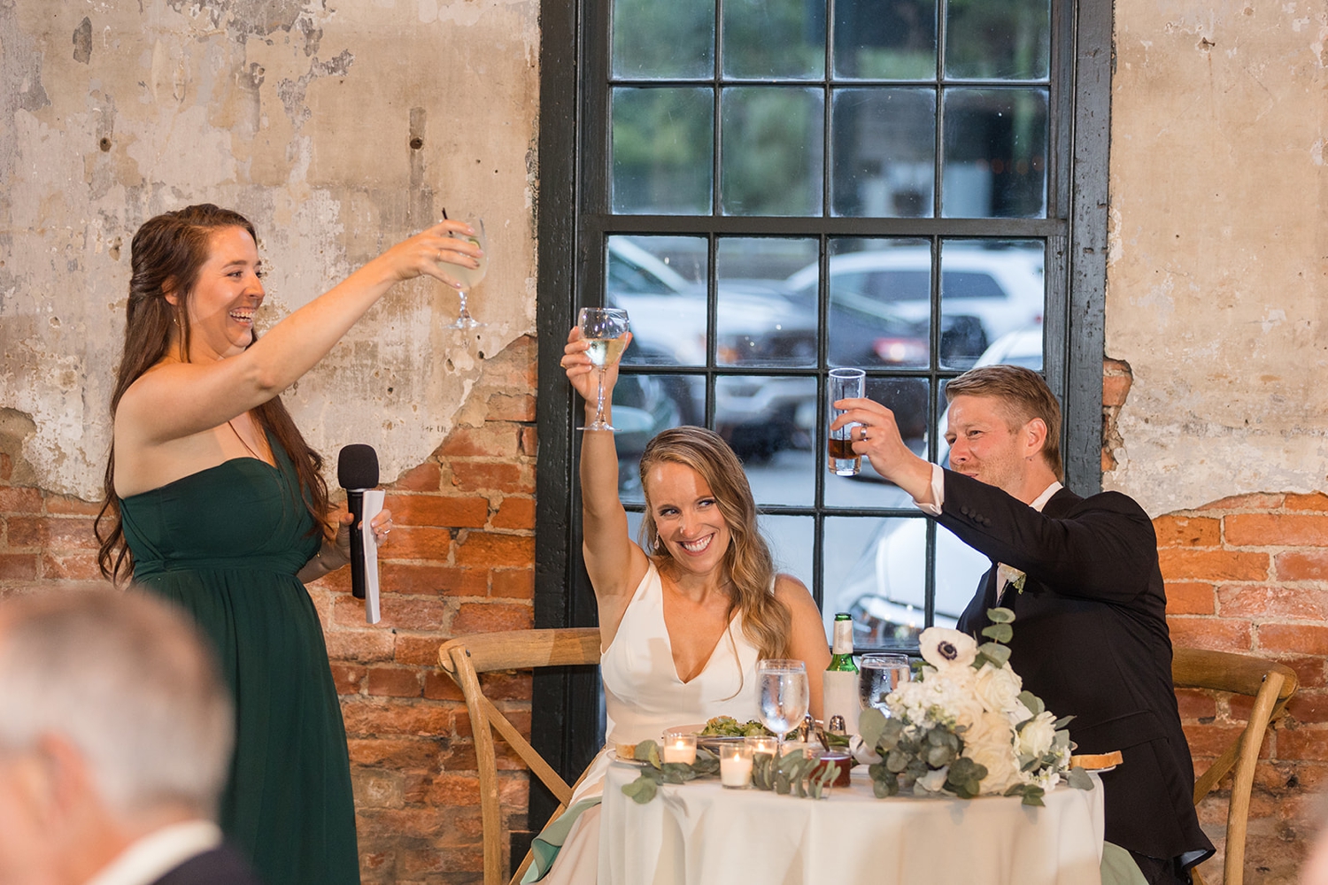 Mt Washington Mill Dye House wedding toasts