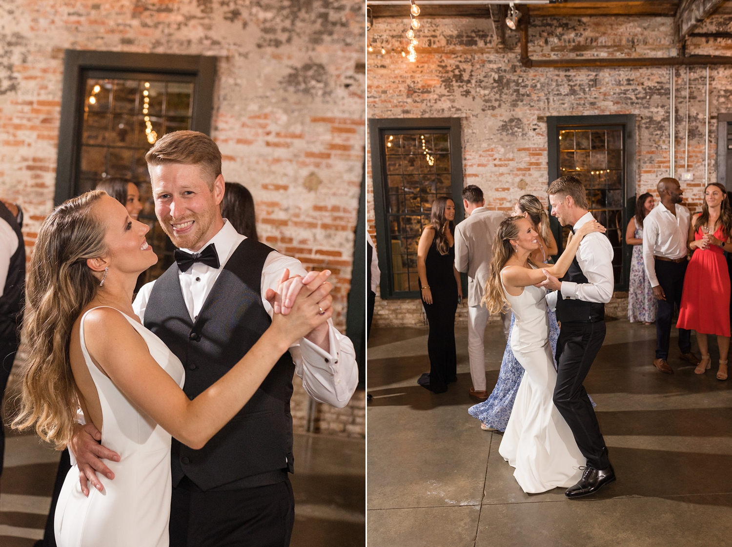 Mt Washington Mill Dye House wedding reception dance floor