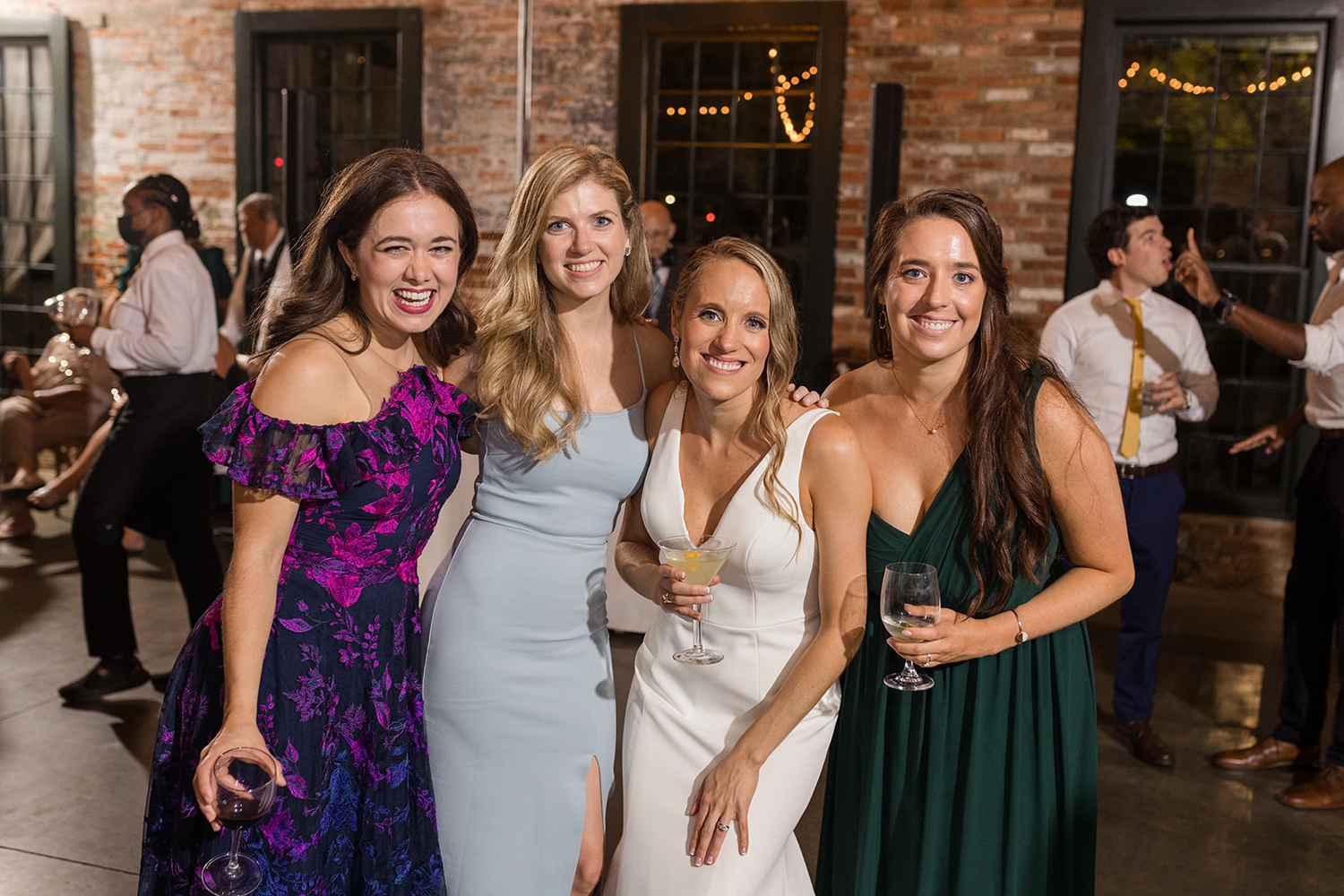 Mt Washington Mill Dye House wedding reception dance floor