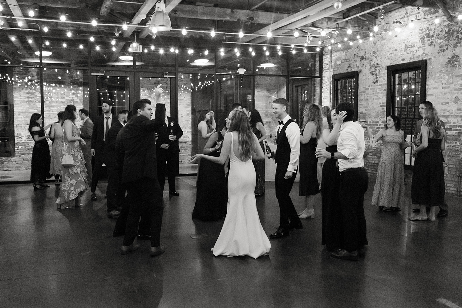 Mt Washington Mill Dye House wedding reception dance floor