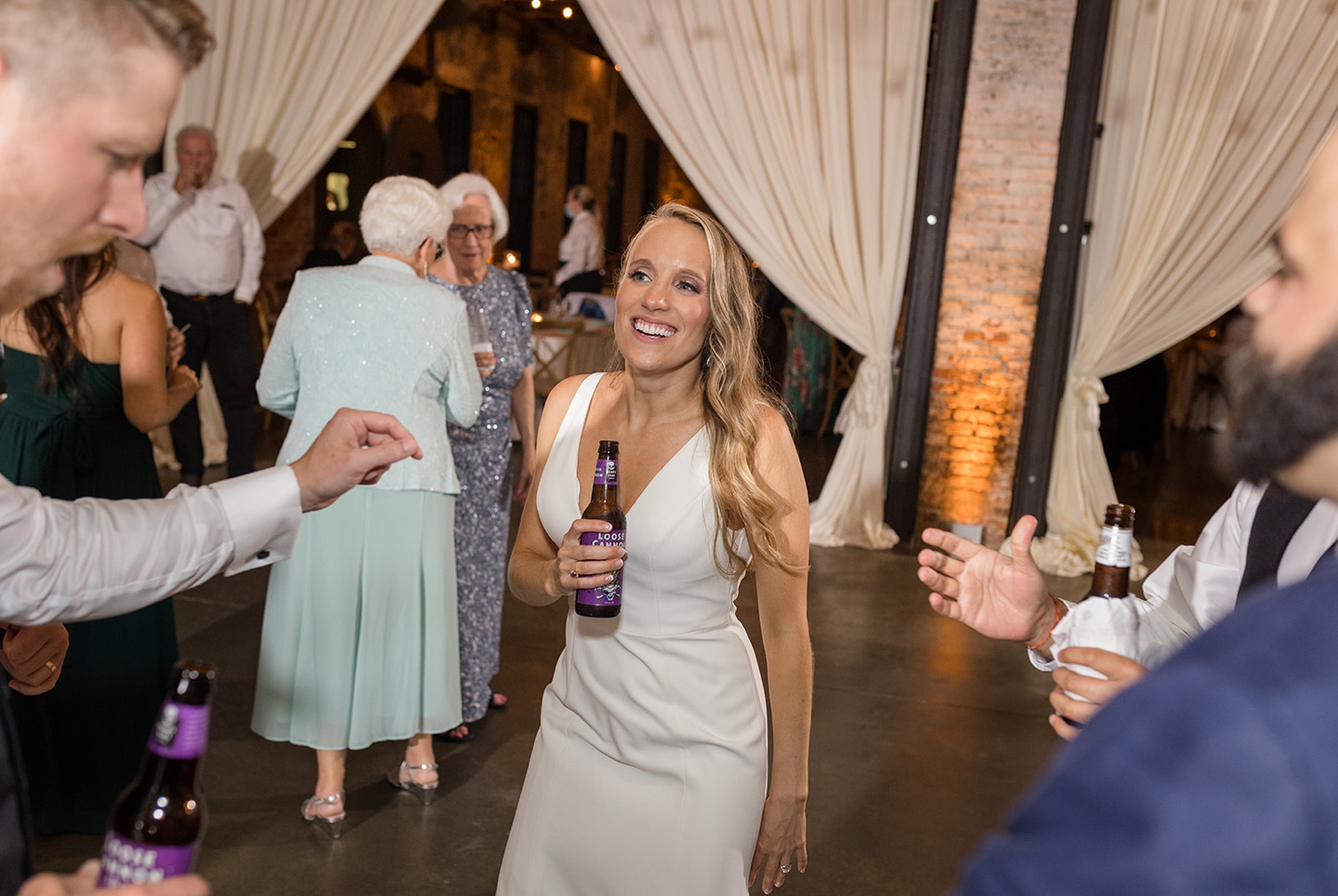 Mt Washington Mill Dye House wedding reception dance floor