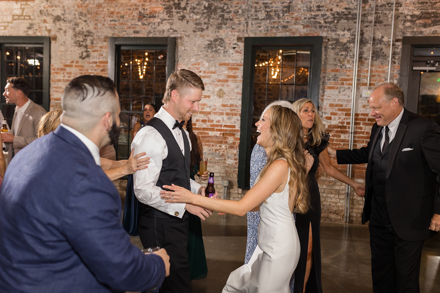 Mt Washington Mill Dye House wedding reception dance floor