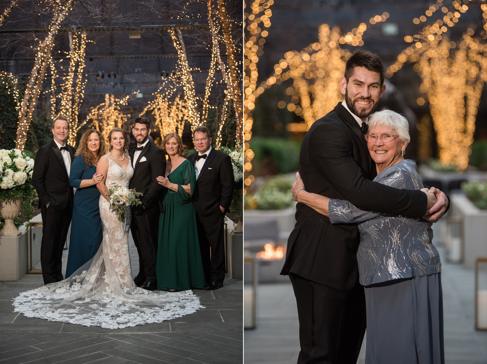 Sagamore Pendry Baltimore evening wedding ceremony 