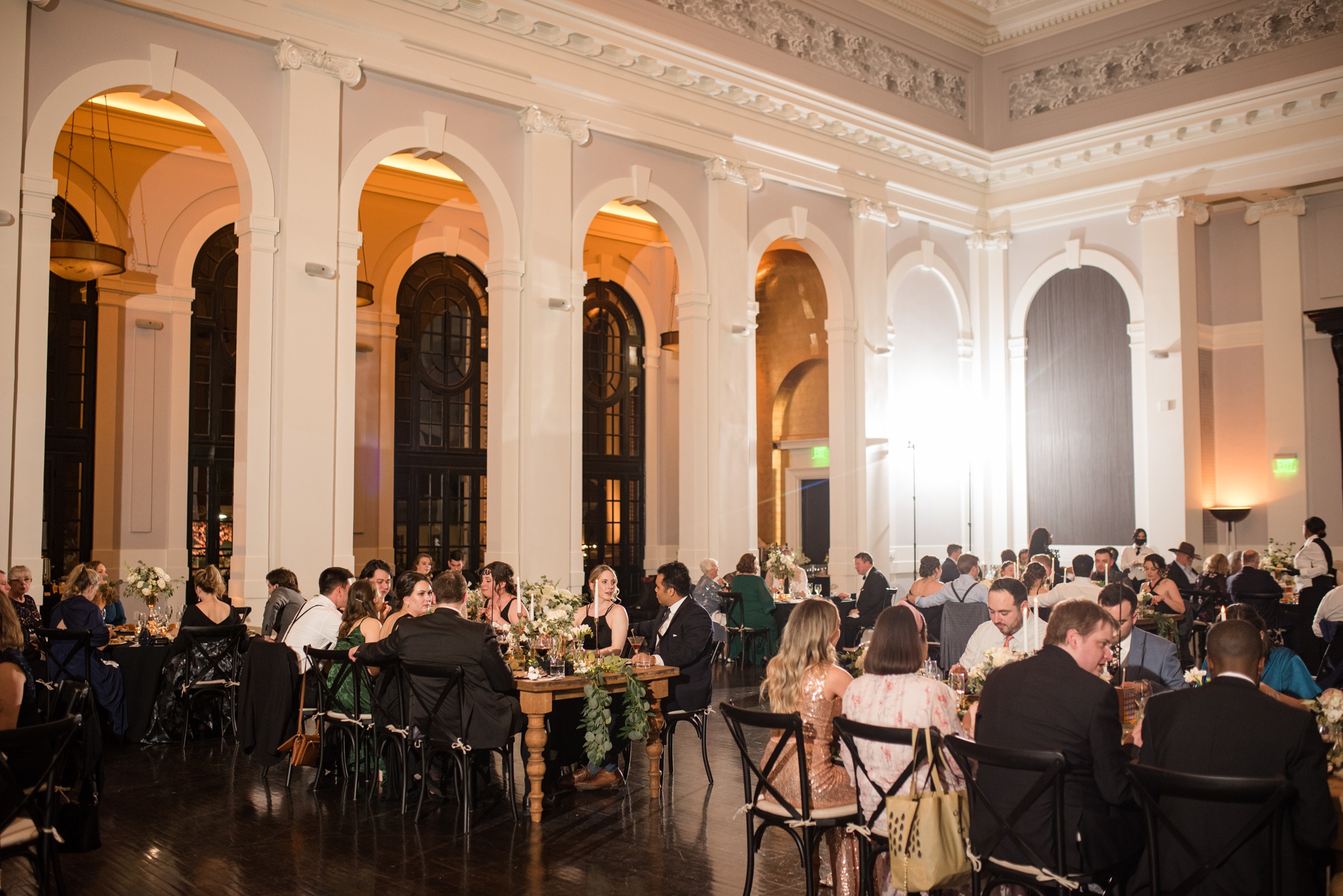 Sagamore Pendry Baltimore wedding reception dining vibe