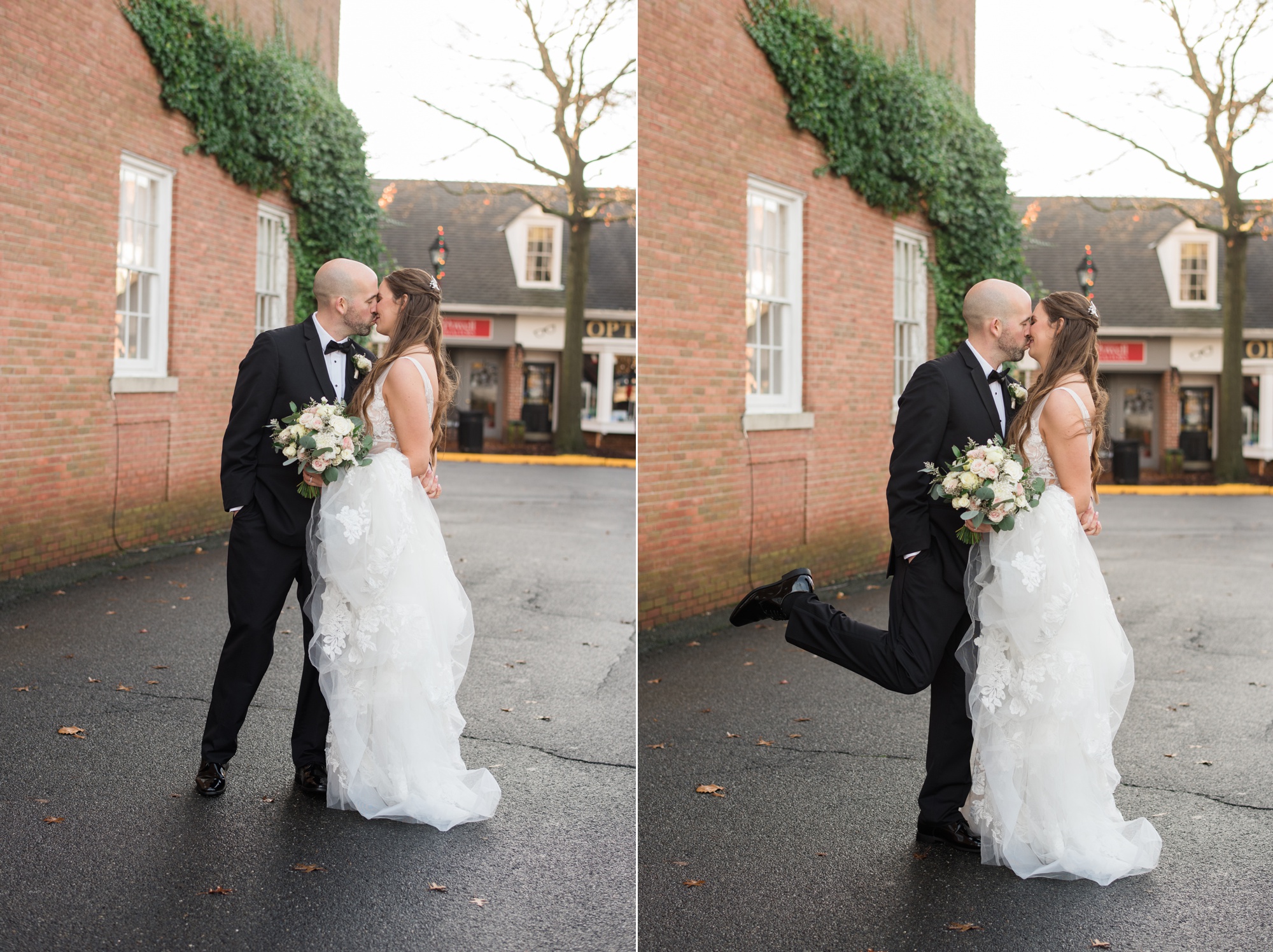 Tidewater inn fall wedding photo in Easton Maryland