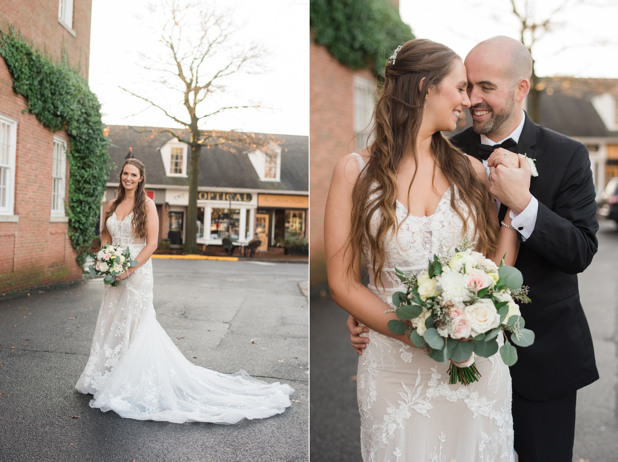 Tidewater inn fall wedding photo in Easton Maryland