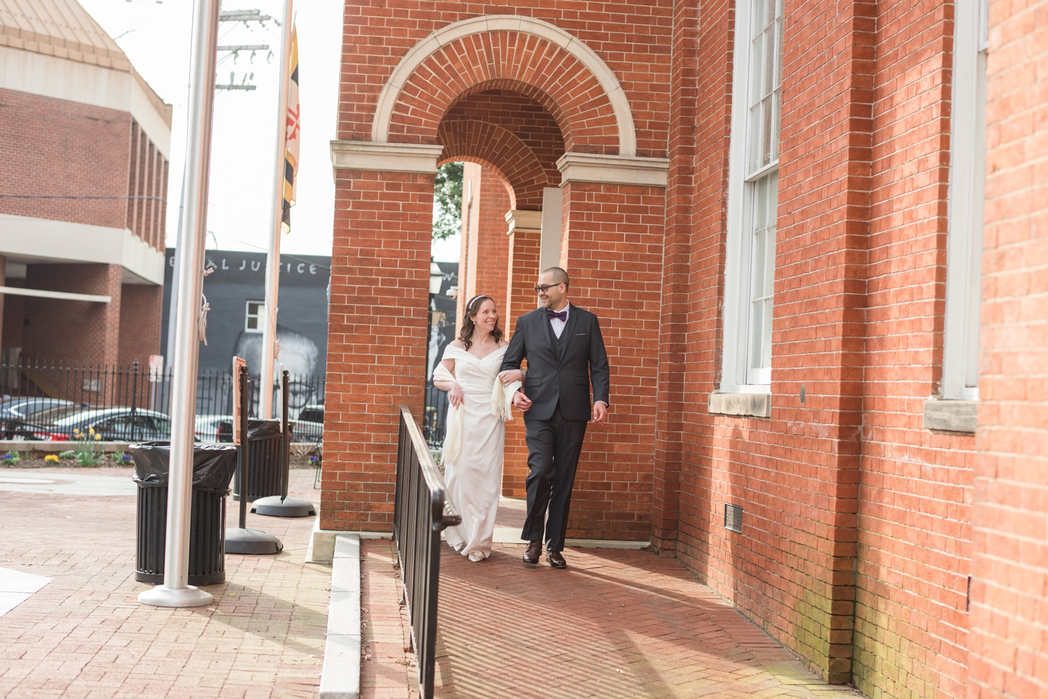 Maryland Courthouse elopement wedding photography