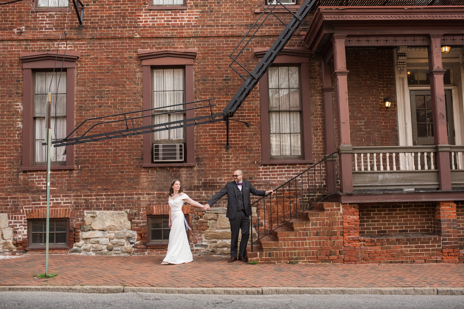 Marriage License and Ceremony | The Maryland Inn elopement photo