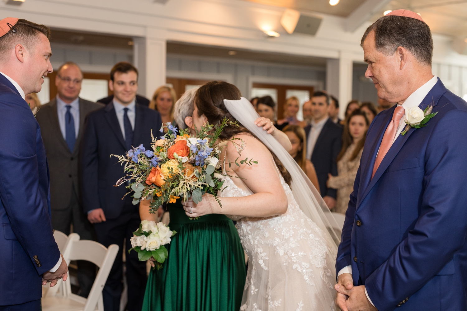 Chesapeake Bay Beach Club Beach house inside ceremony