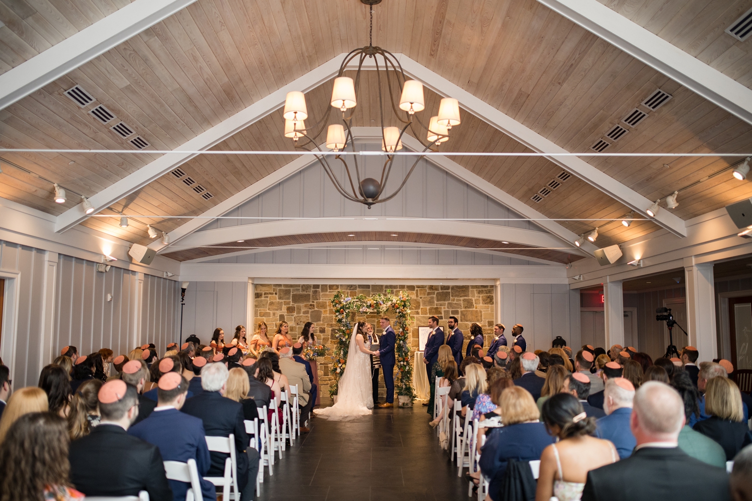 Chesapeake Bay Beach Club Beach house inside ceremony