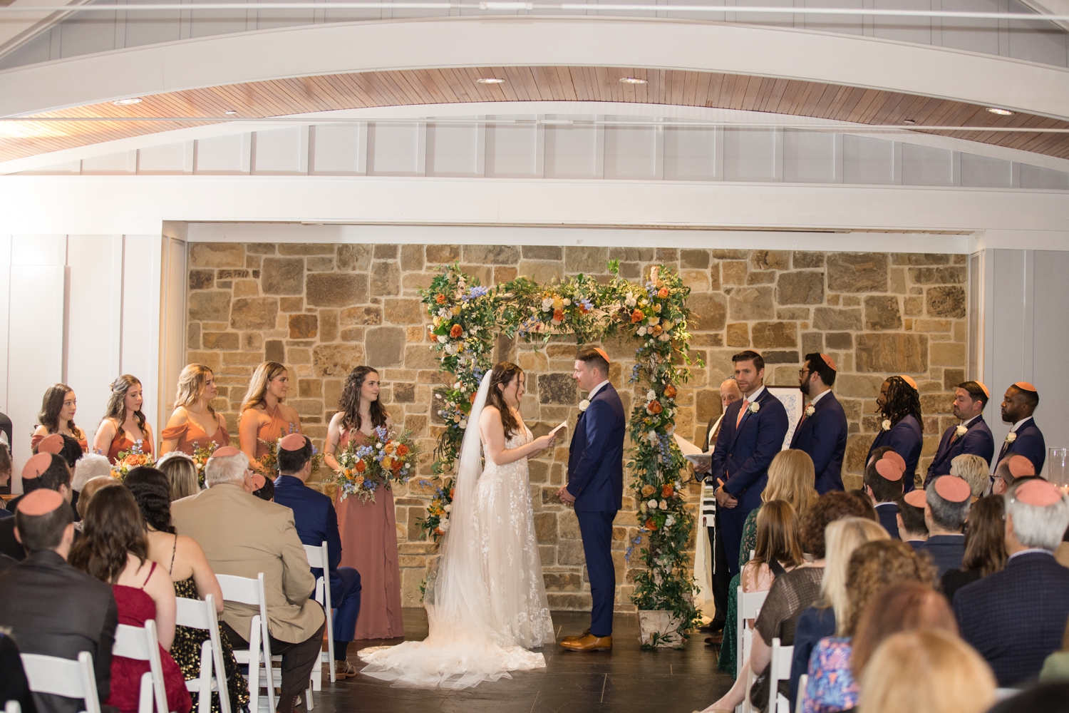 Chesapeake Bay Beach Club Beach house inside ceremony