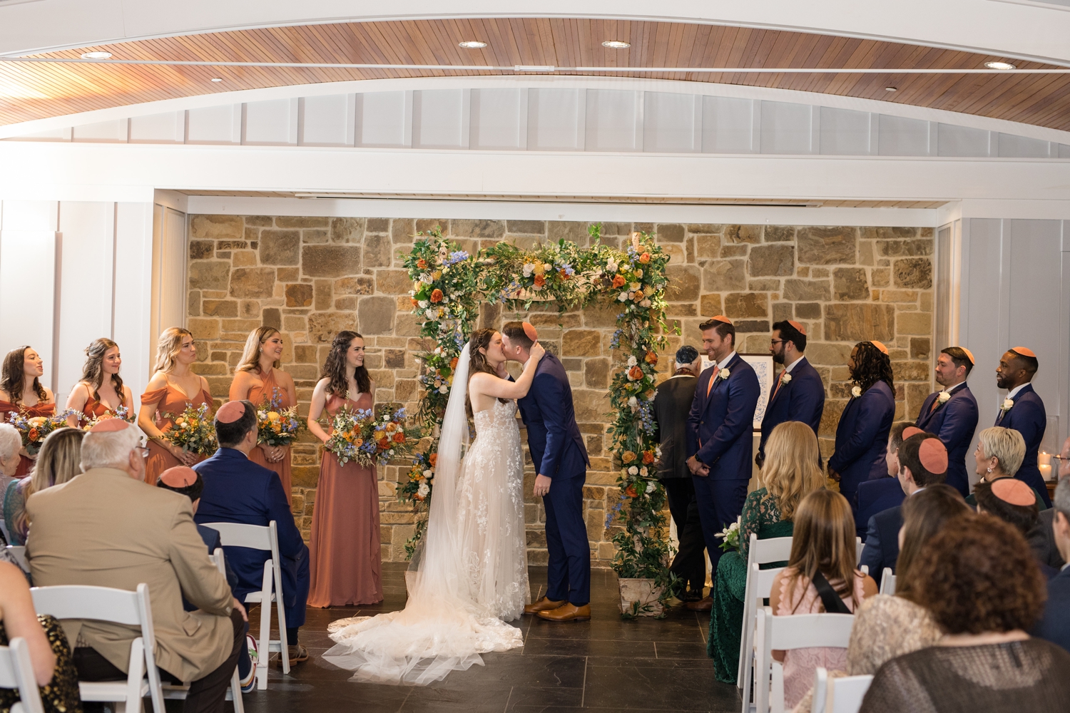 Chesapeake Bay Beach Club Beach house inside ceremony