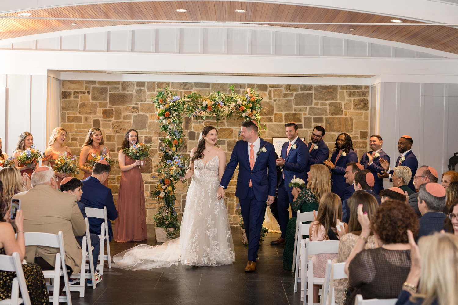 Chesapeake Bay Beach Club Beach house inside ceremony