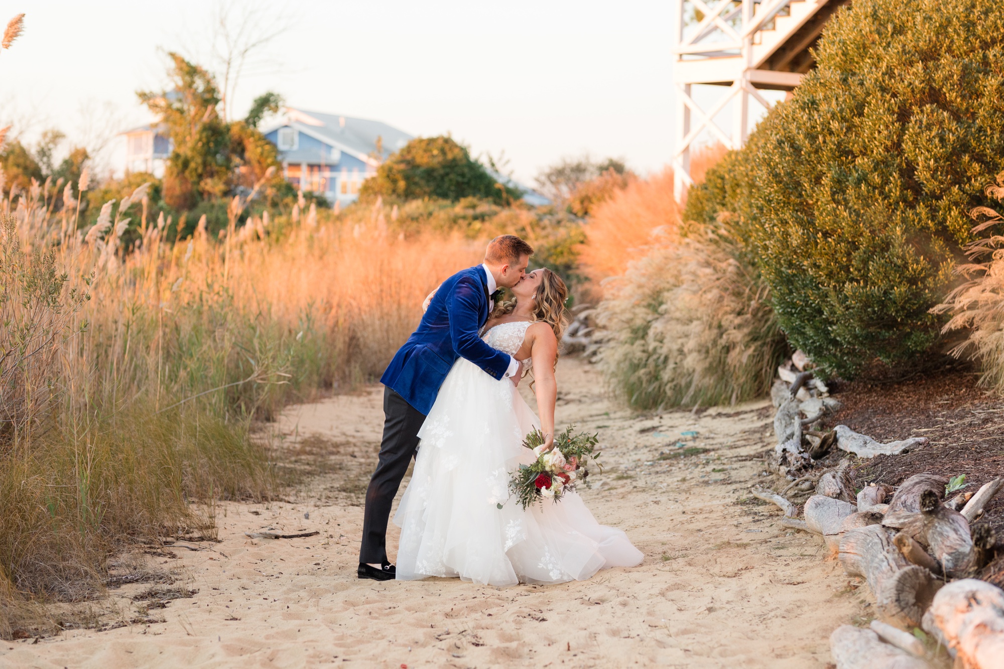 fall wedding Chesapeake Bay Beach Club Sunset ballroom