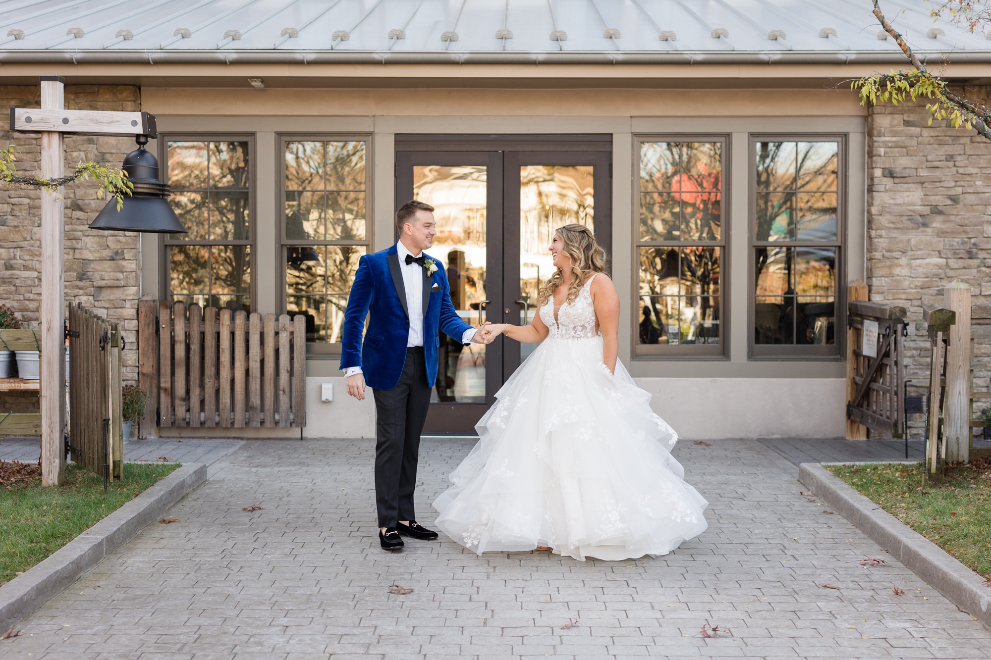 The Inn at the Chesapeake Bay Beach Club wedding couple first look