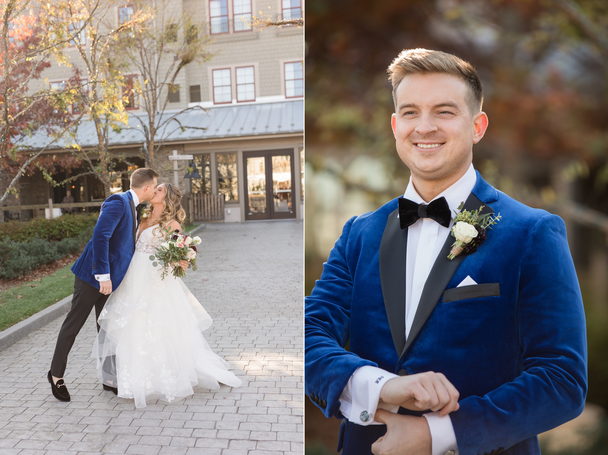 The Inn at the Chesapeake Bay Beach Club wedding couple first look