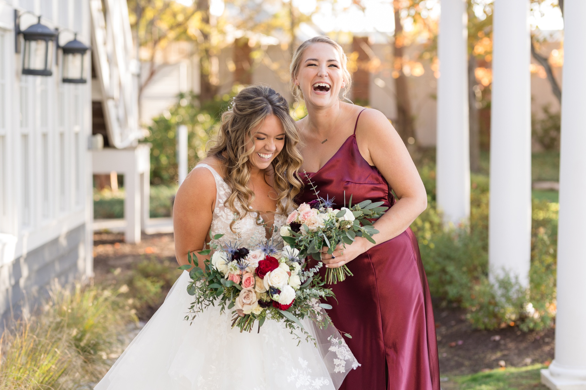 Chesapeake Bay Beach Club wedding party photos at sunset ballroom