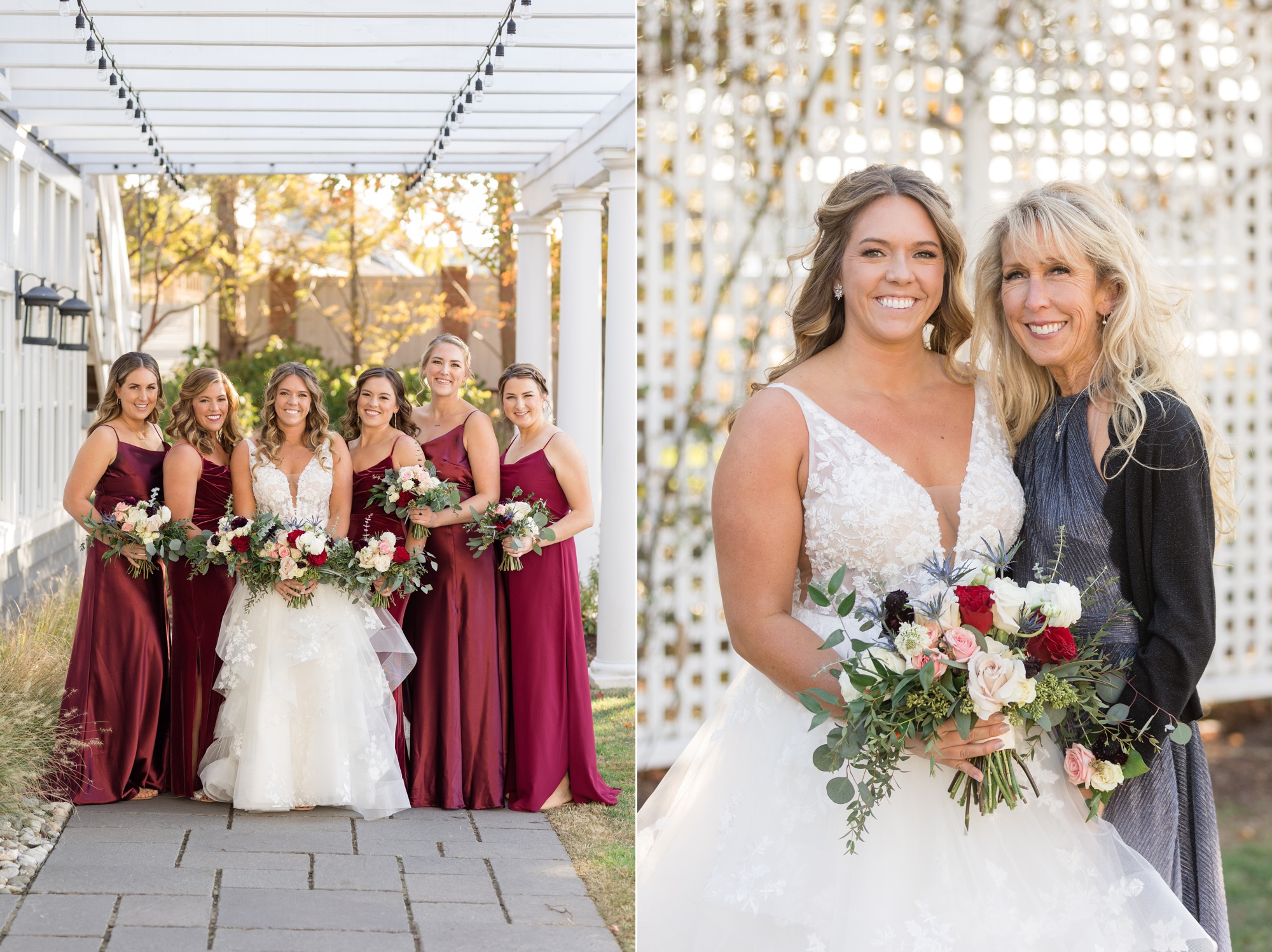 Chesapeake Bay Beach Club wedding party photos at sunset ballroom