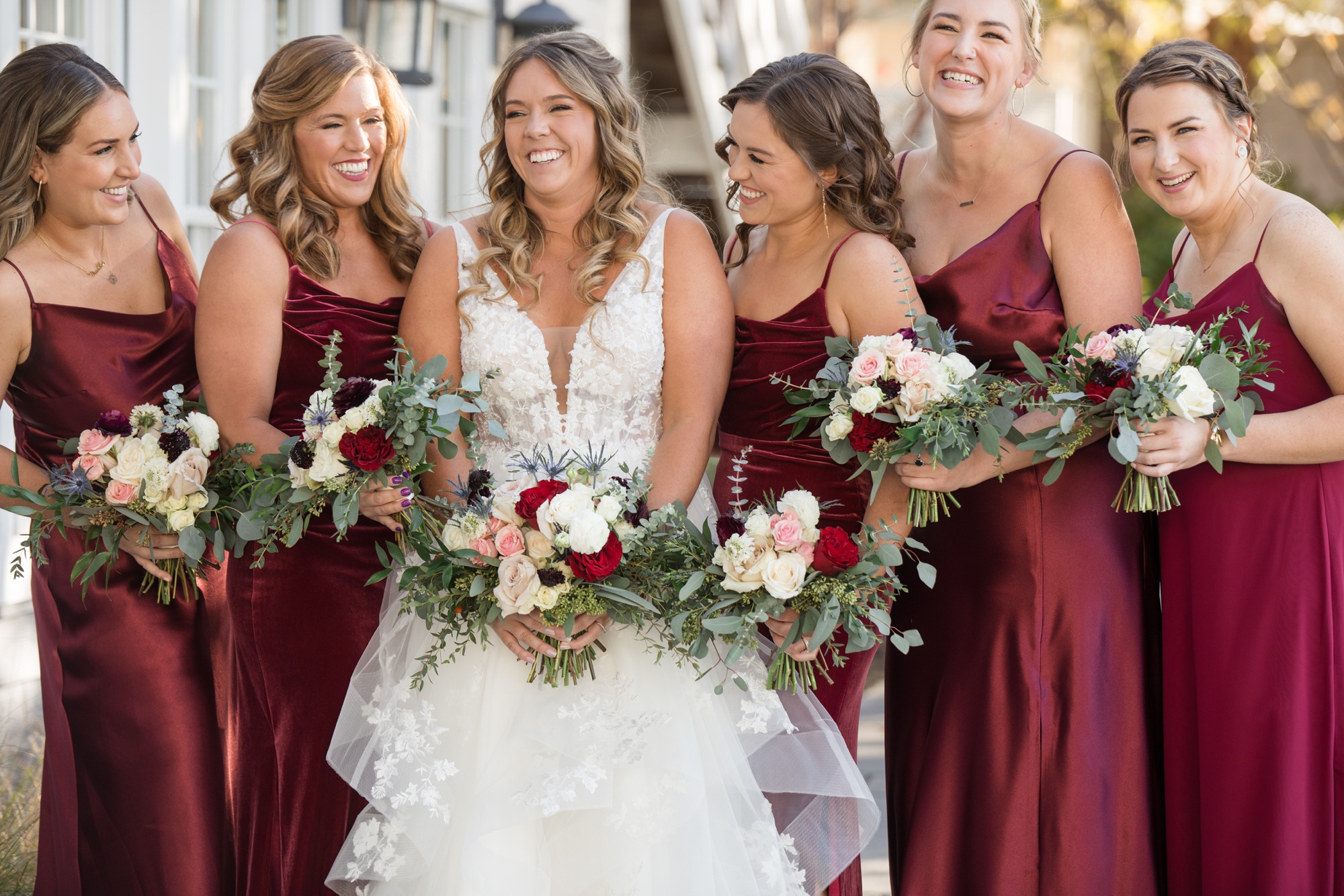 Chesapeake Bay Beach Club wedding party photos at sunset ballroom