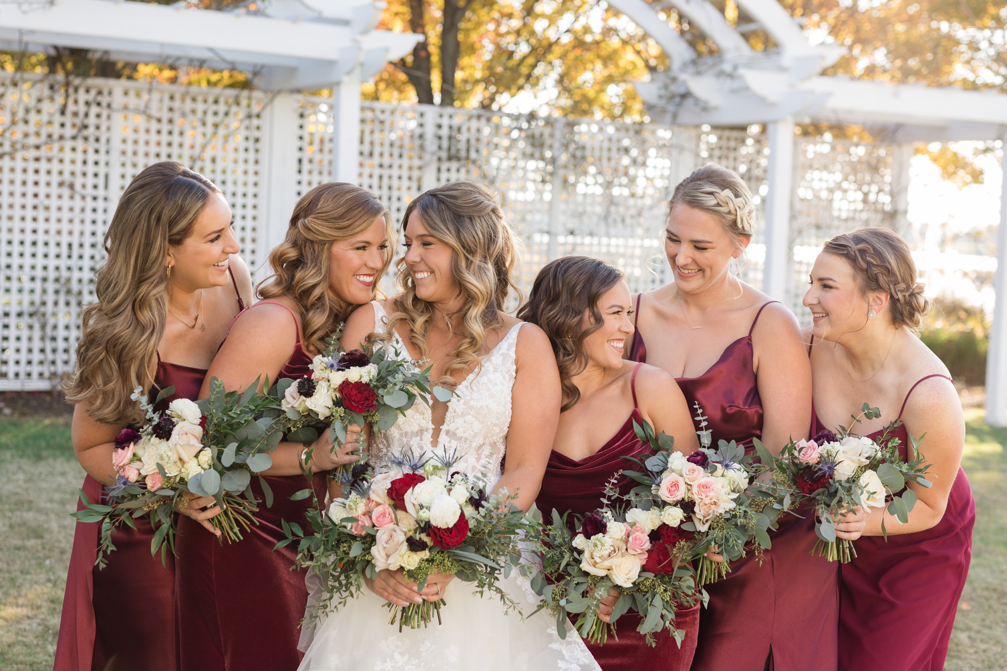 Chesapeake Bay Beach Club wedding party photos at sunset ballroom