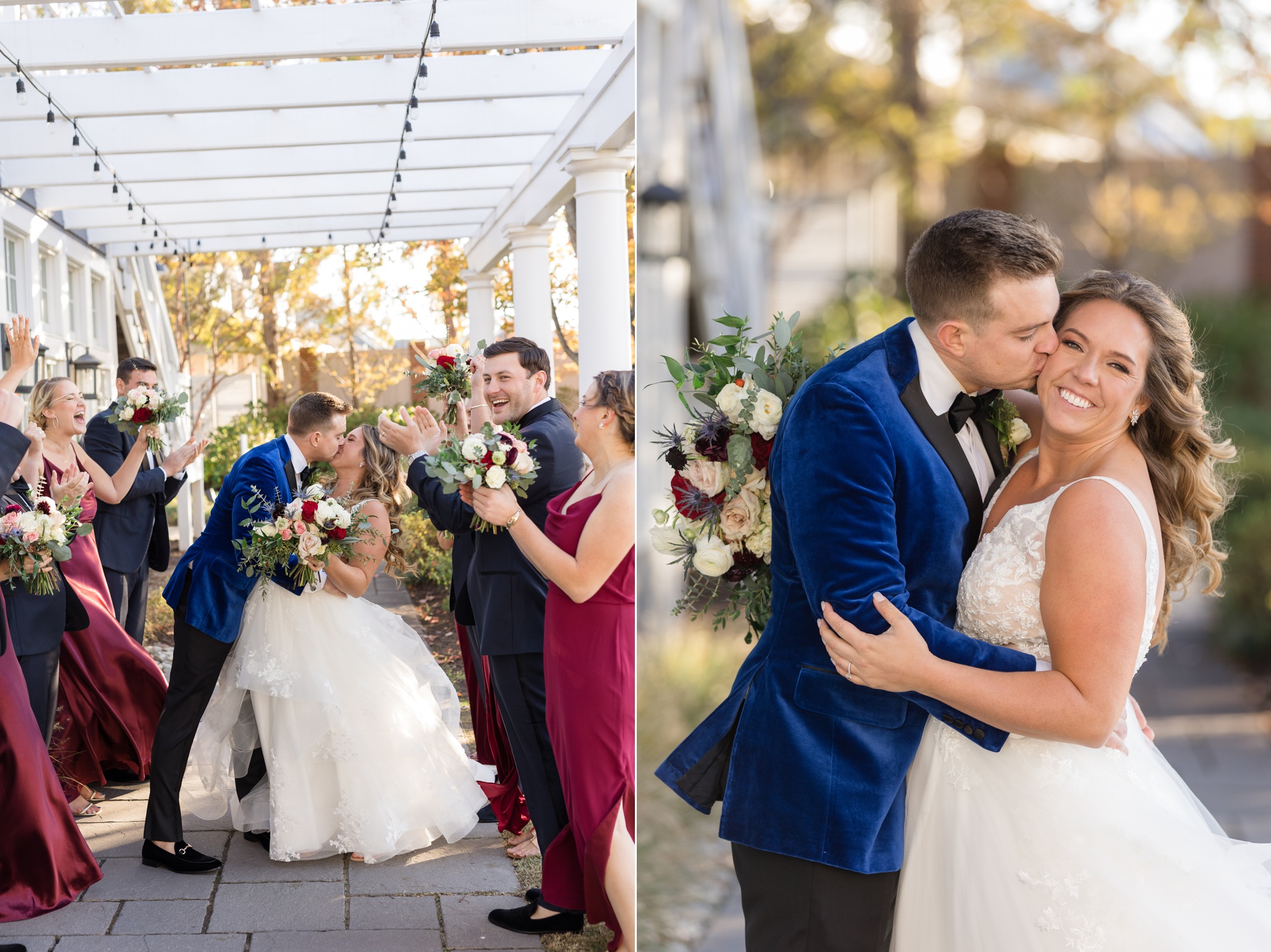 Chesapeake Bay Beach Club wedding party photos at sunset ballroom