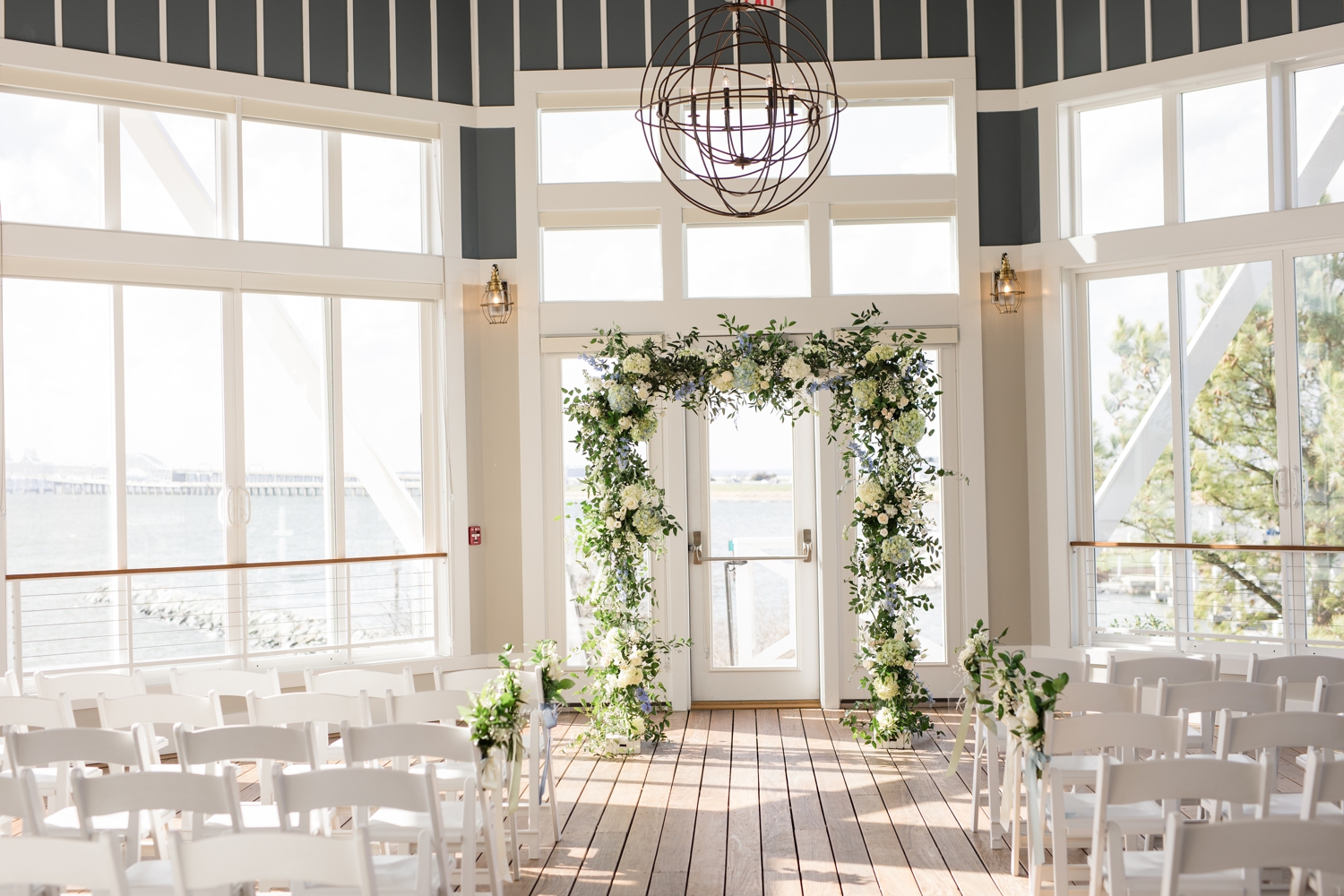 Sunset ballroom ceremony