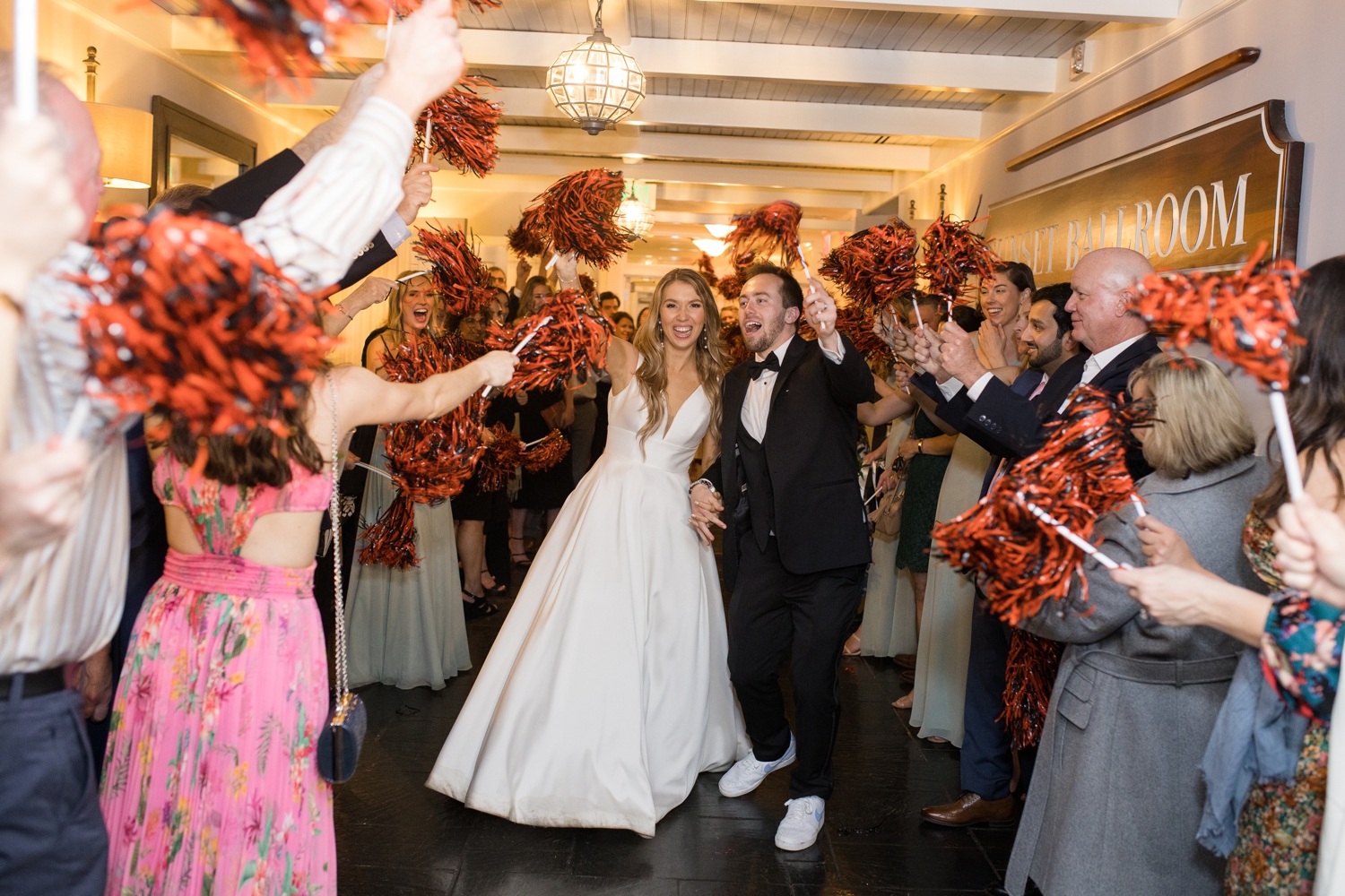 Princeton University Wedding Couple exit