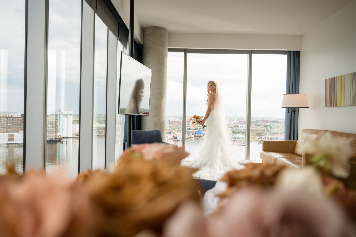 Canopy Hotel Baltimore wedding suite details