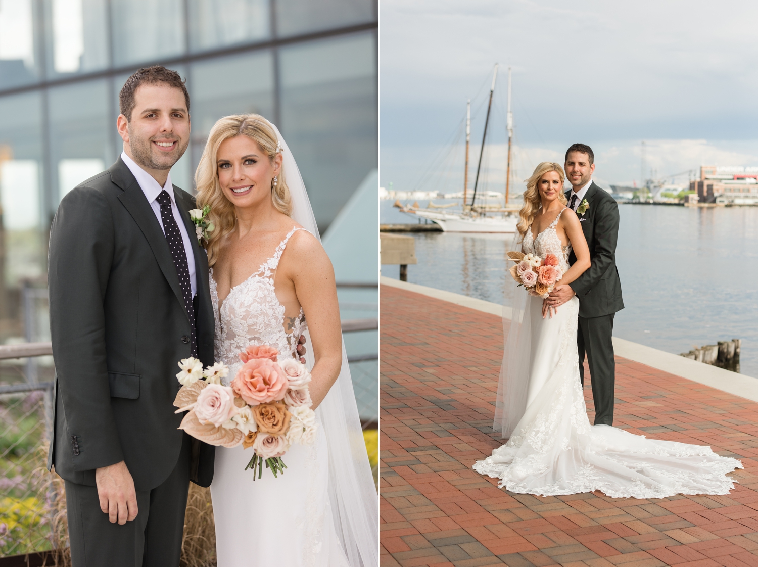 Canopy by Hilton Baltimore Harbor Point wedding couple portraits