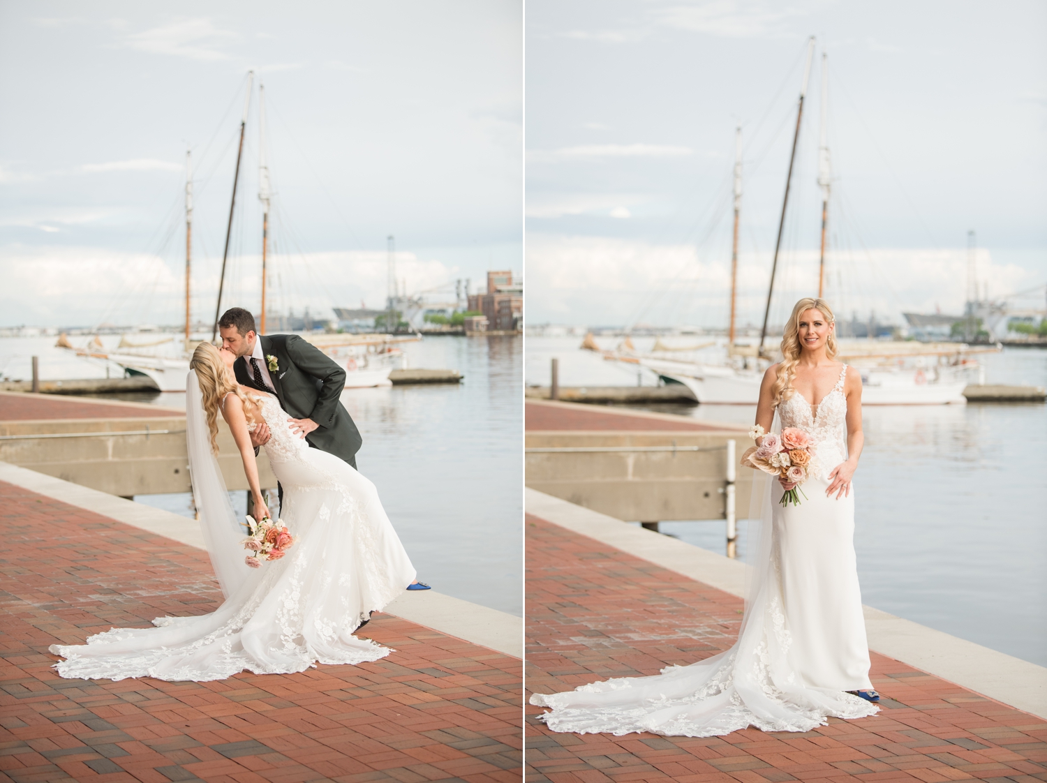 Canopy by Hilton Baltimore Harbor Point wedding couple portraits