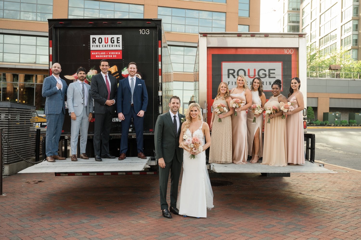 Rouge Catering trucks Epic wedding photo at Frederick Douglass museum