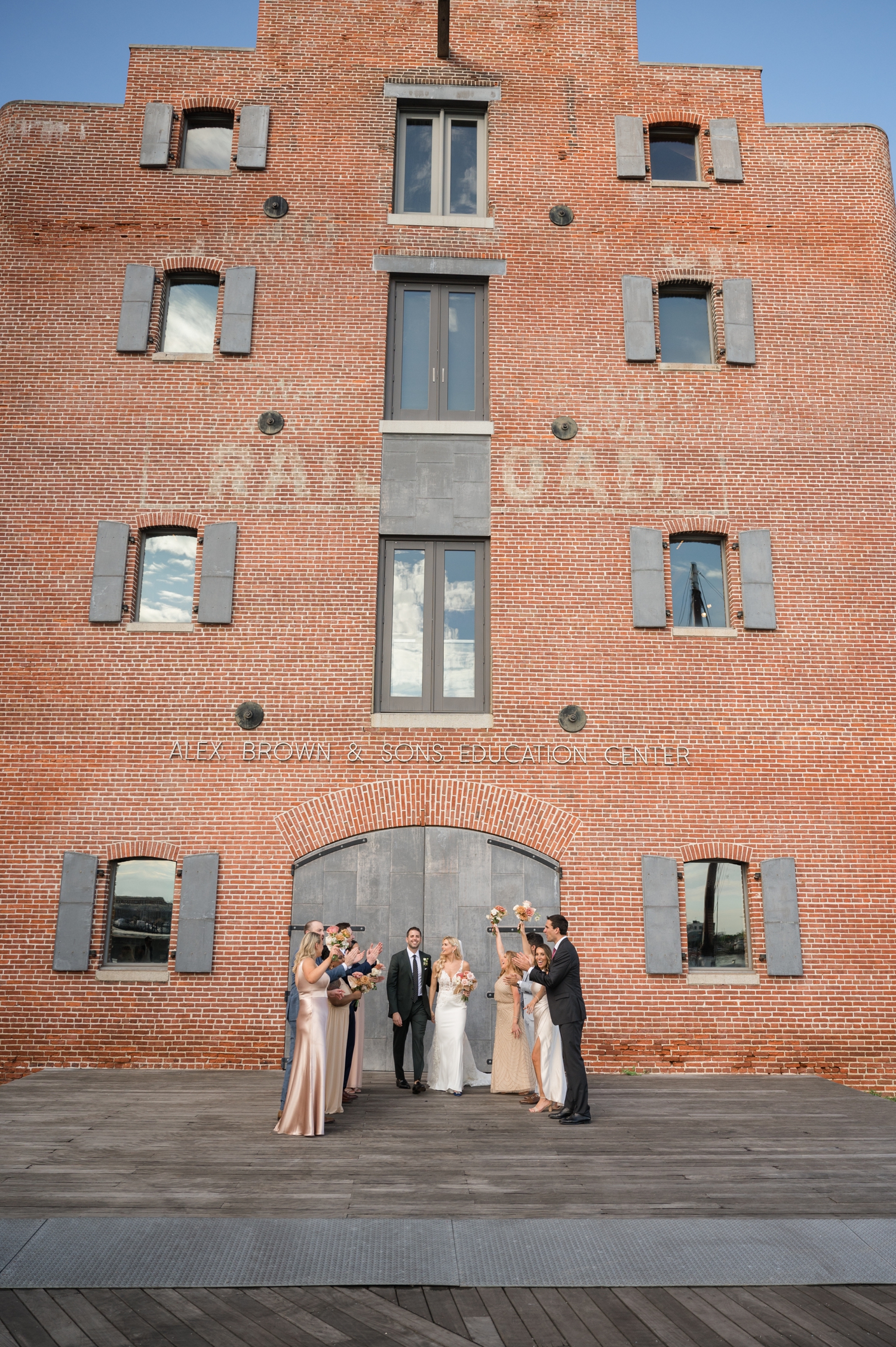 frederick douglass maritime museum wedding party photo