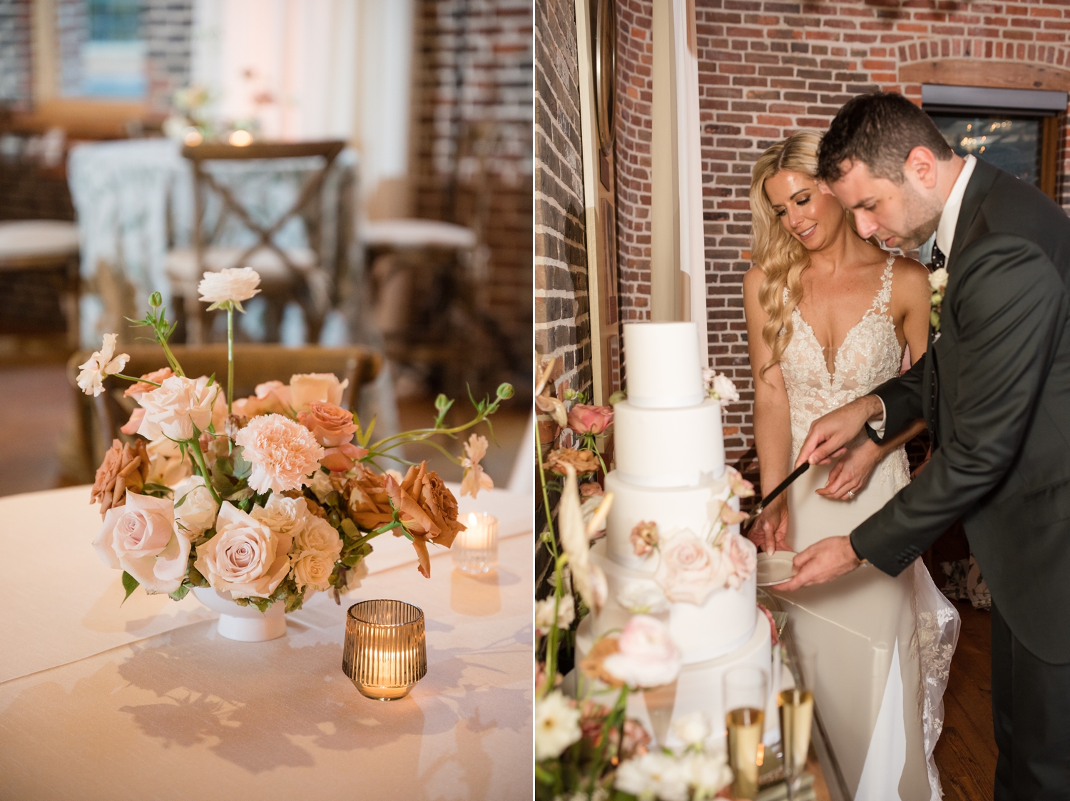 frederick douglass maritime museum wedding reception details by Loane Brothers Rouge Catering