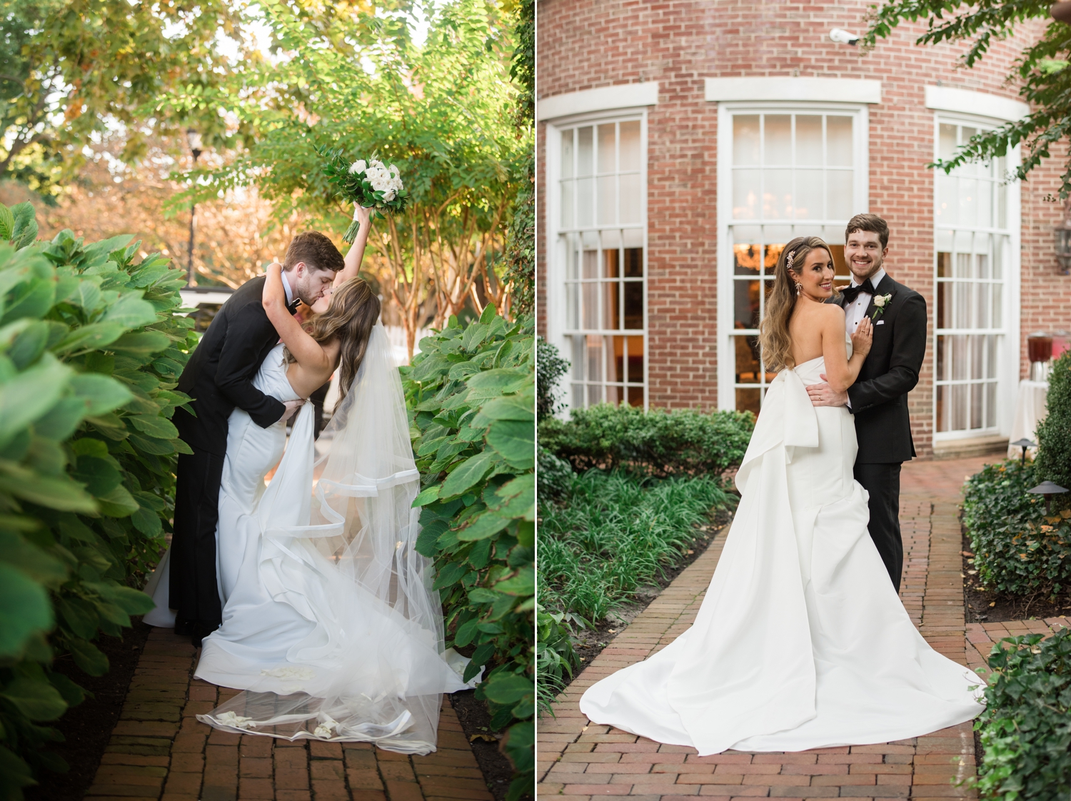 Tidewater Inn bride and groom in Easton wedding