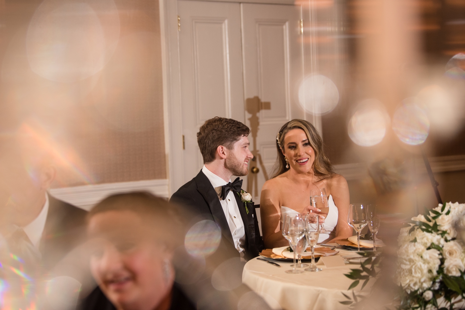 parent toast and welcome at wedding reception