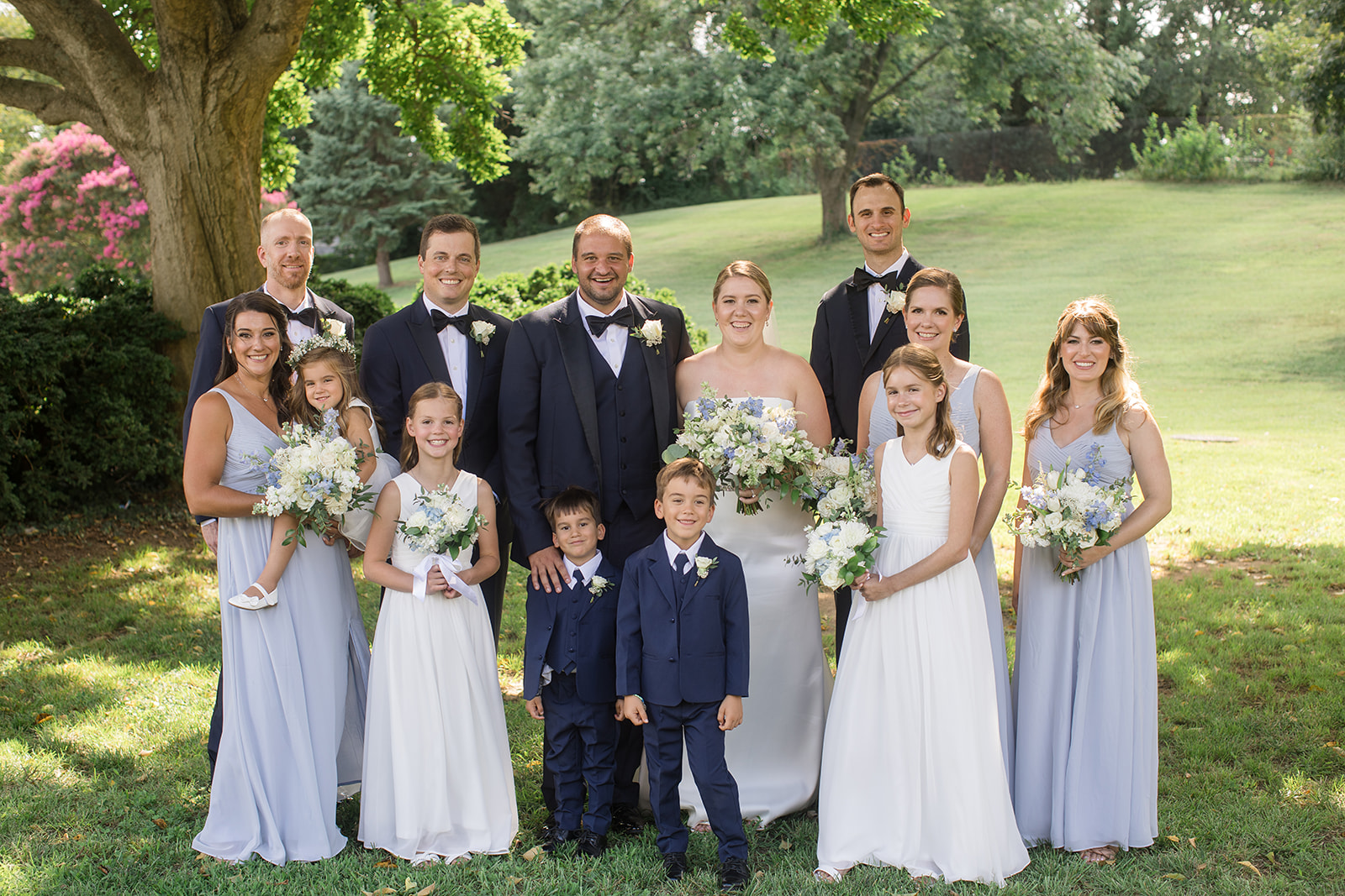 full wedding party portrait